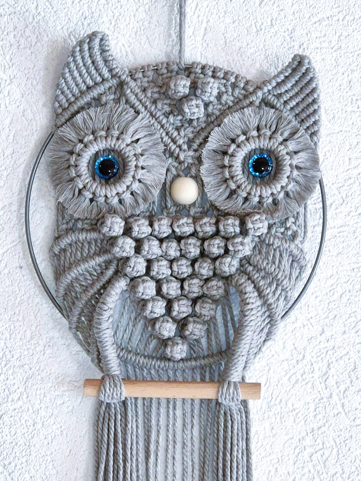 Chouette en macramé