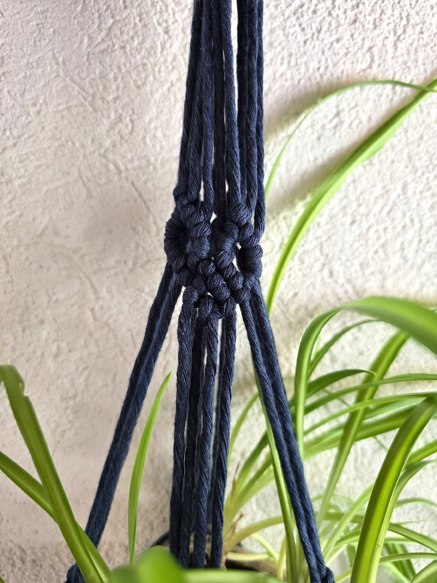 Suspension plantes - Bleu marine