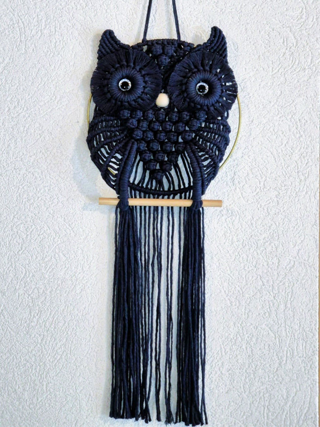 Chouette en macramé