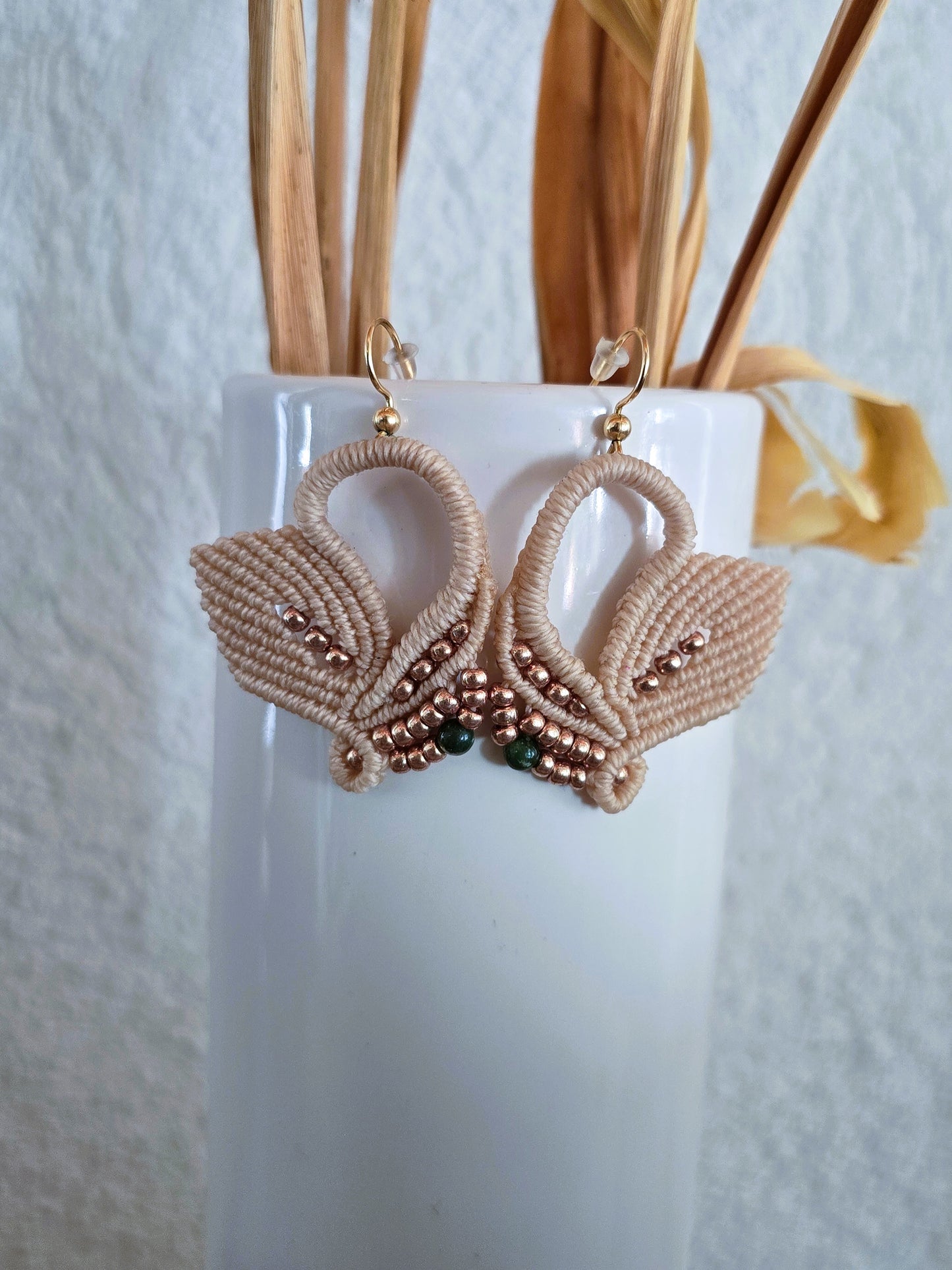 Boucles d'oreilles Cygnes