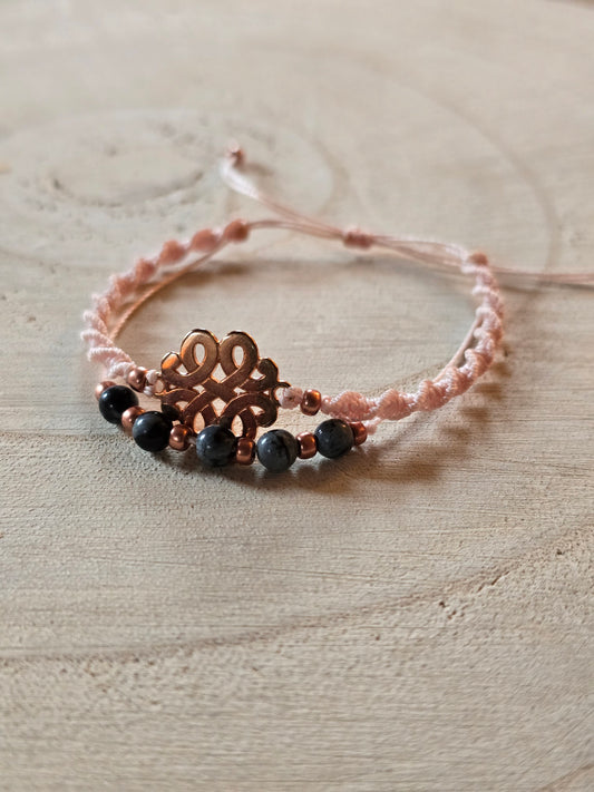 Duo bracelet Doré Rose