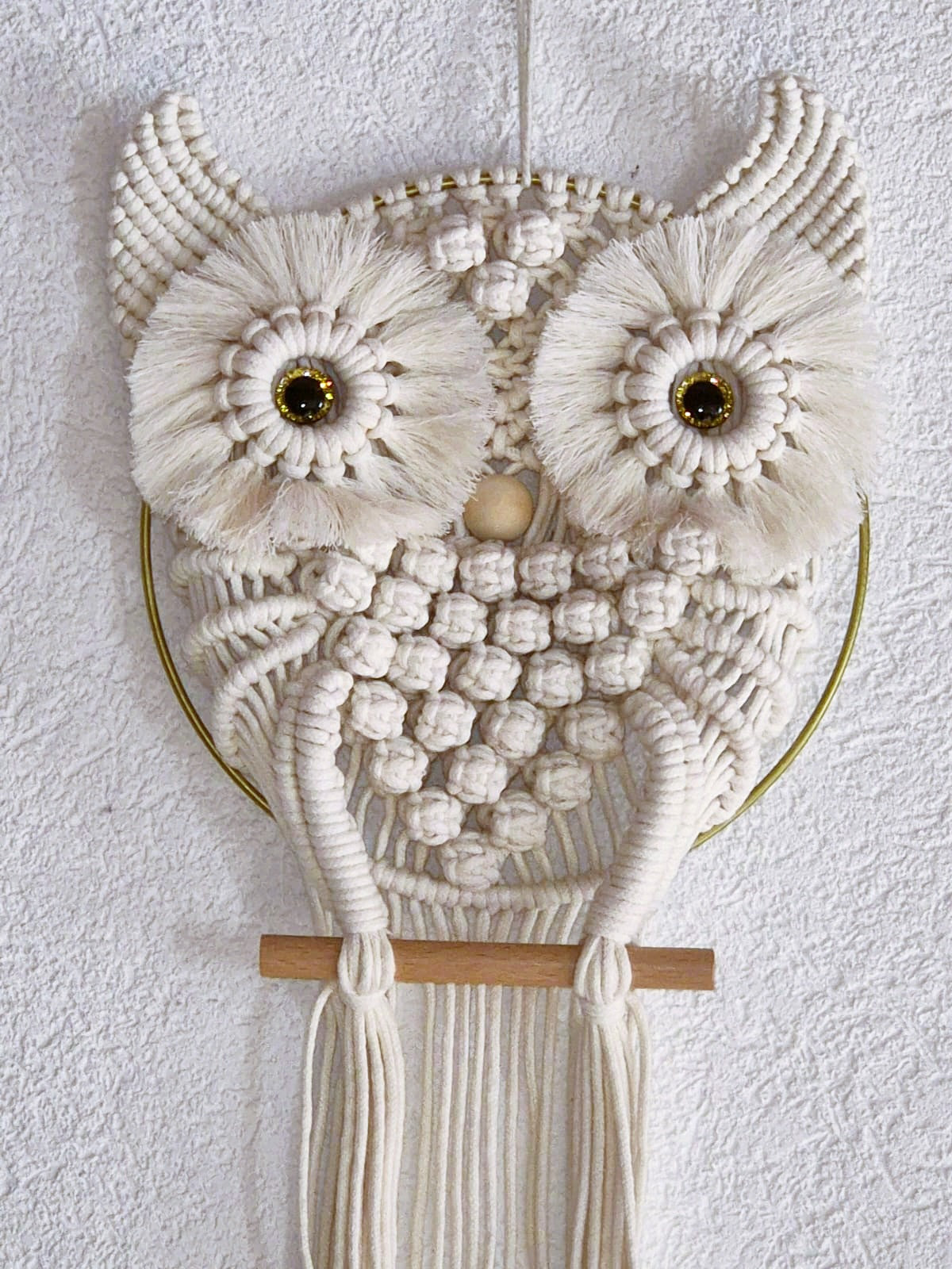 Chouette en macramé