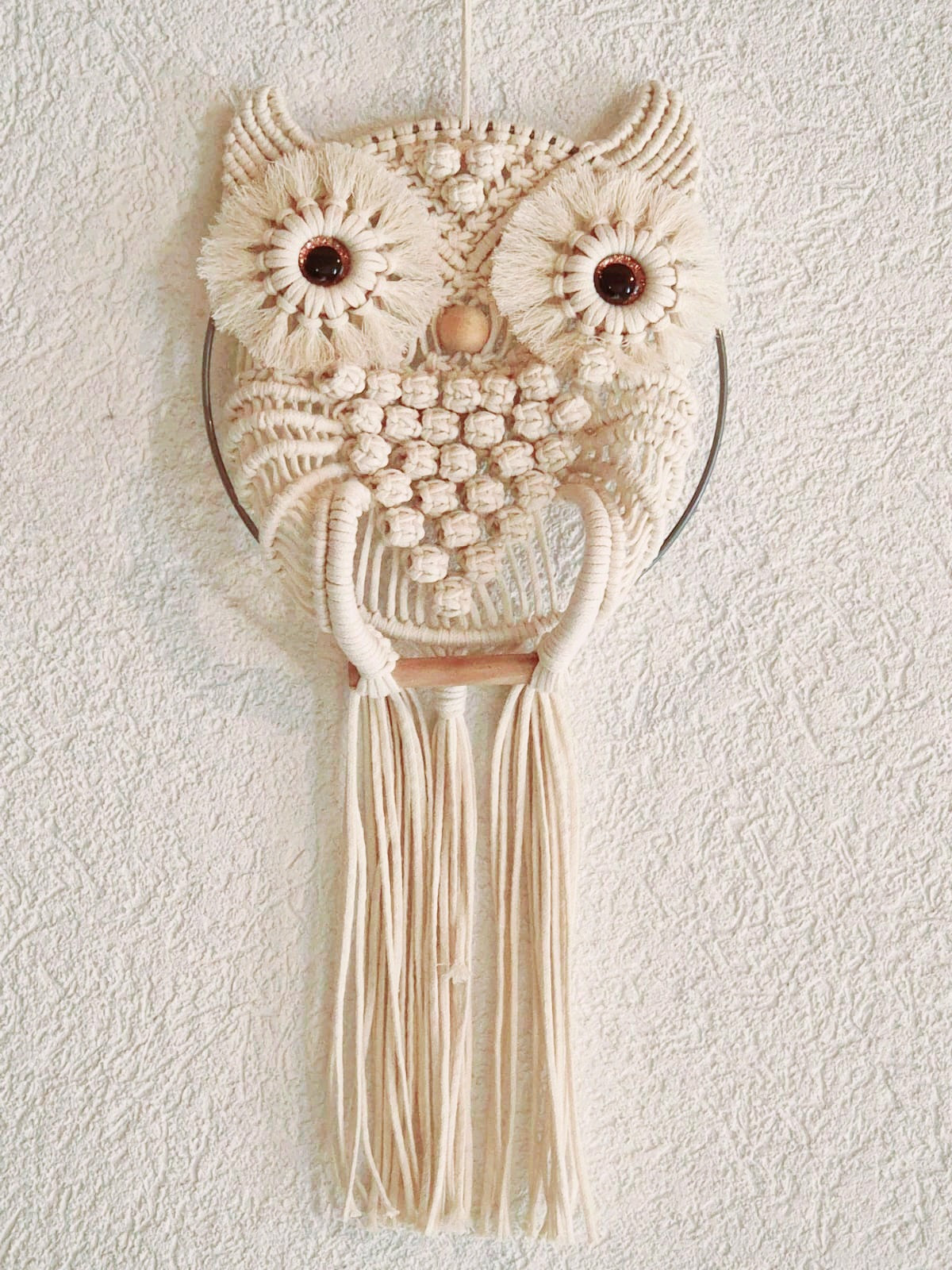 Chouette en macramé