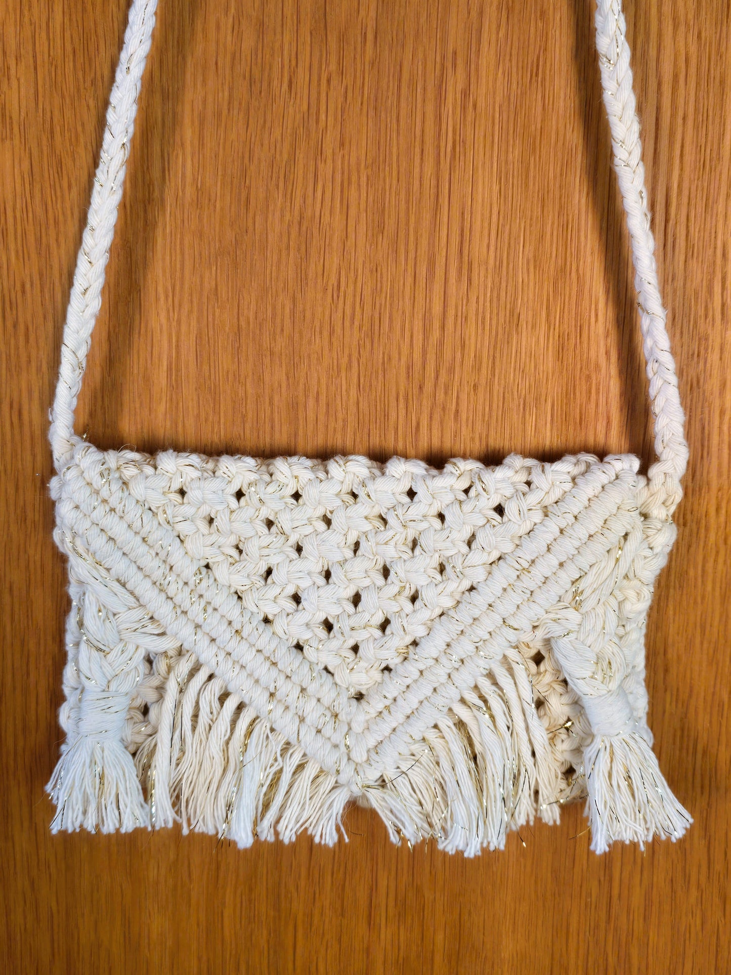 Pochette - Ecru et Fil or