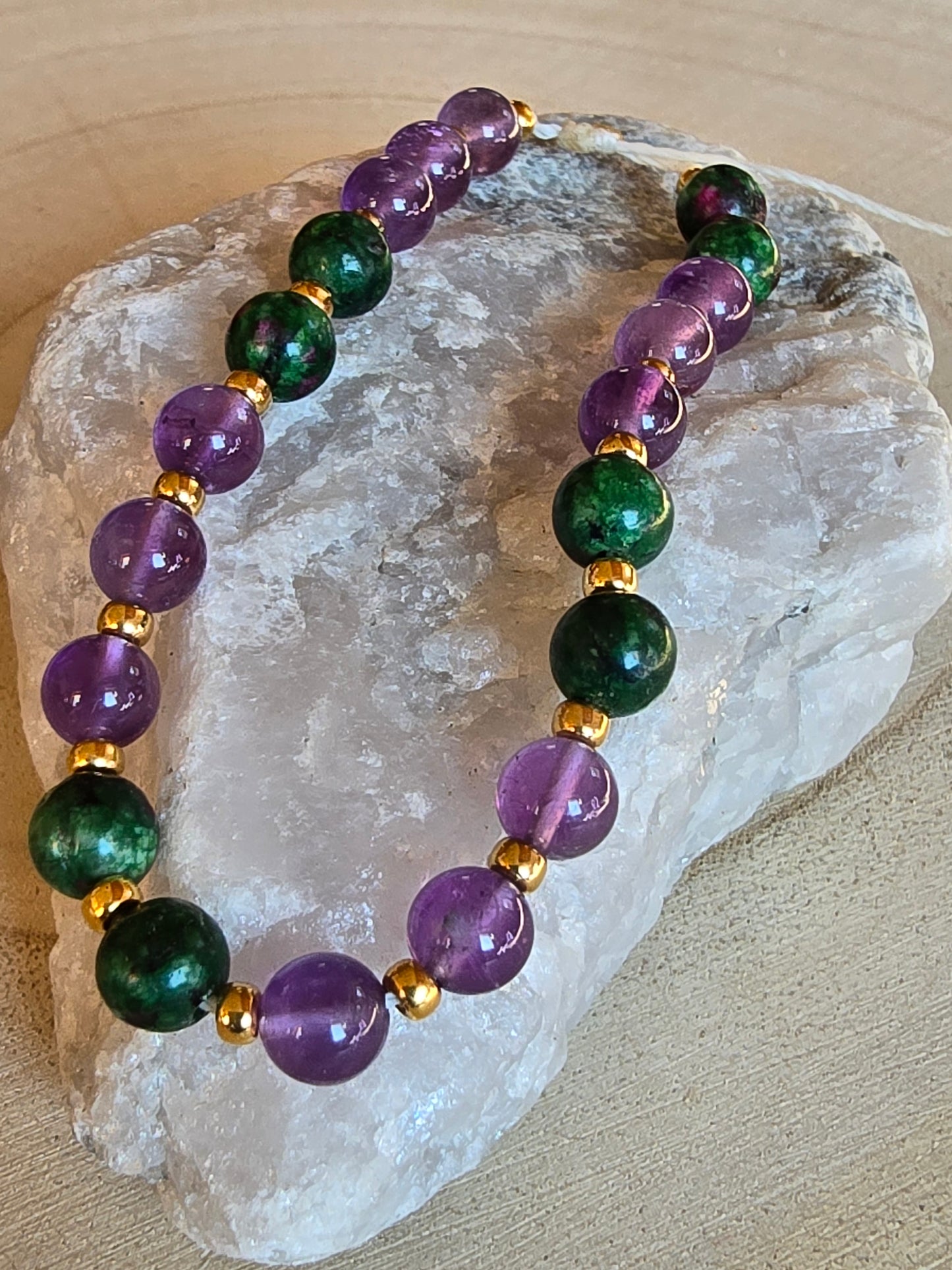 Bracelet Shambala - pierres naturelles & énergie positive