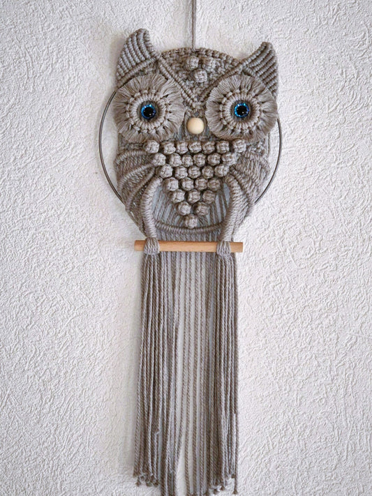 Chouette en macramé