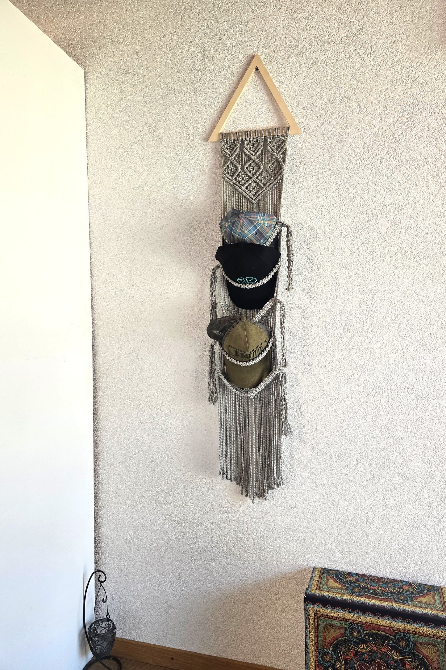 Porte casquettes - Gris