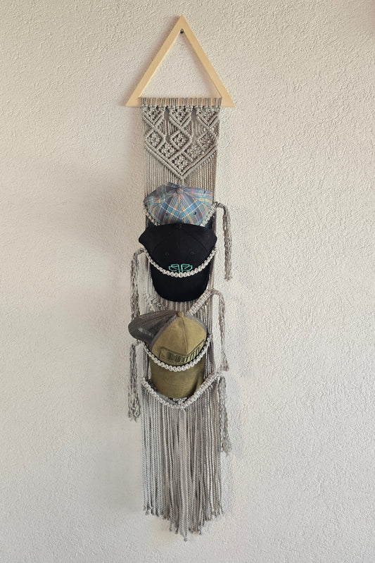 Porte casquettes - Gris