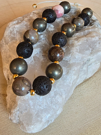 Bracelet Shambala - pierres naturelles & énergie positive