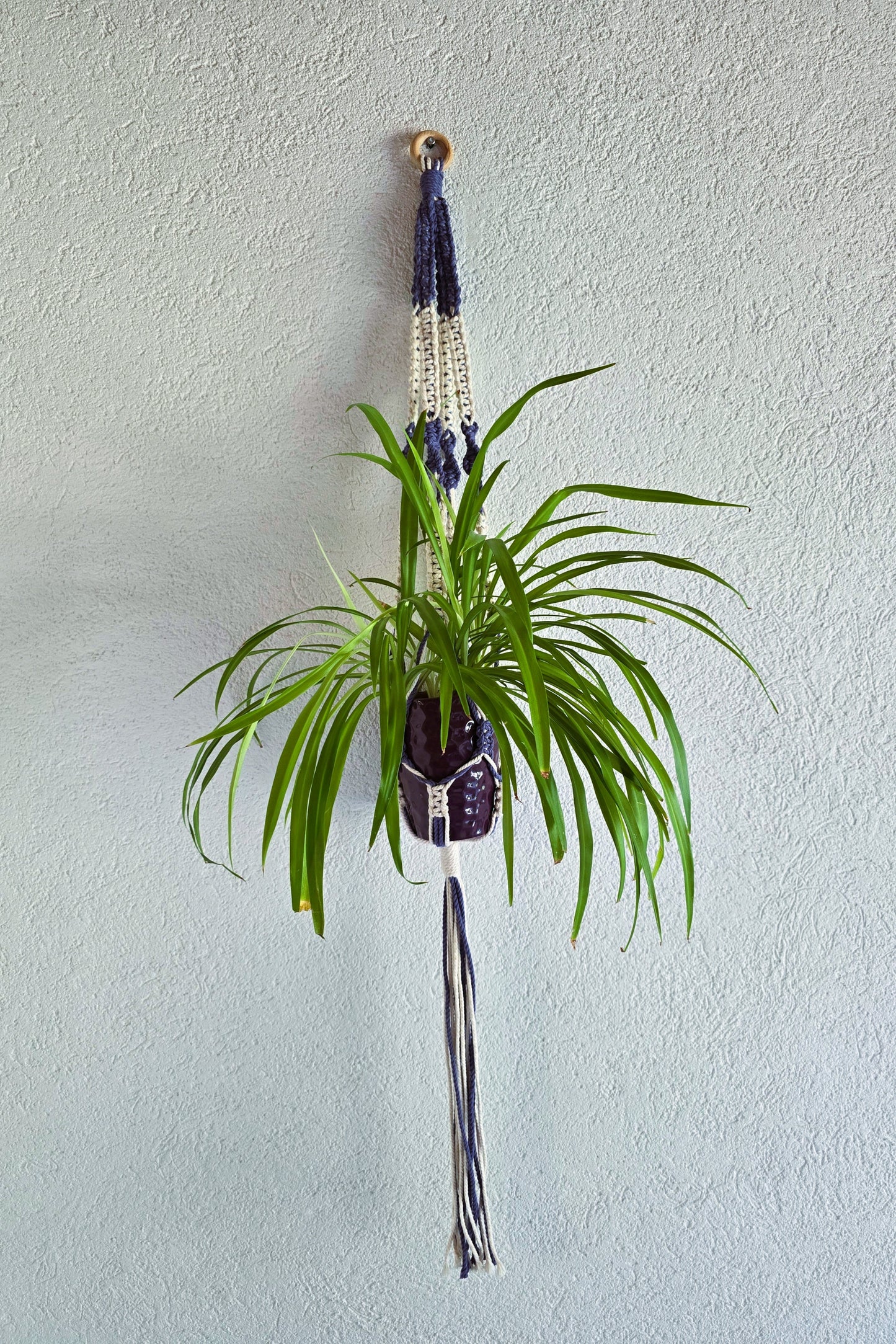 Suspension plantes - Ecru et Lilas