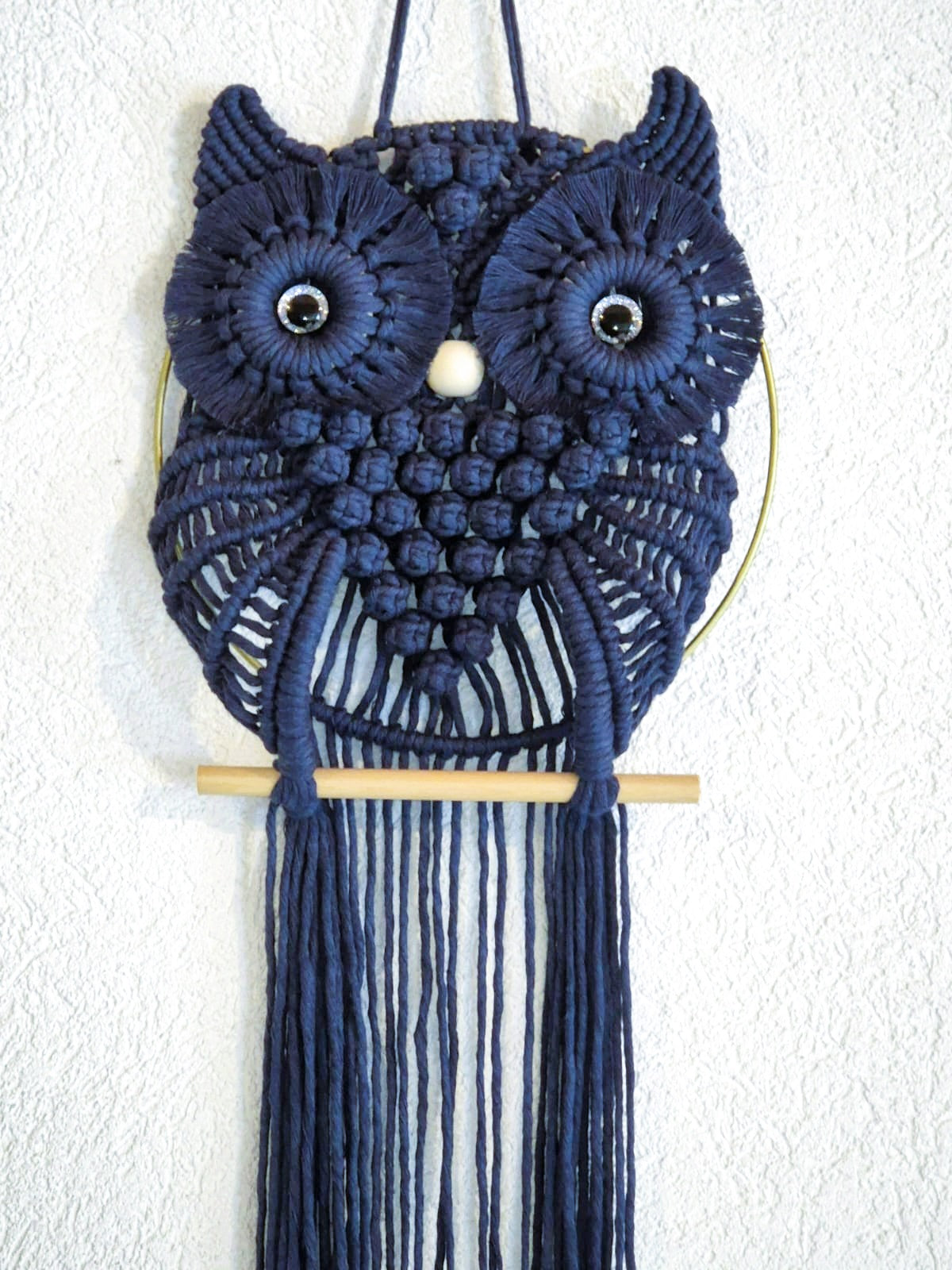 Chouette en macramé