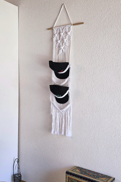 Porte casquettes - Blanc
