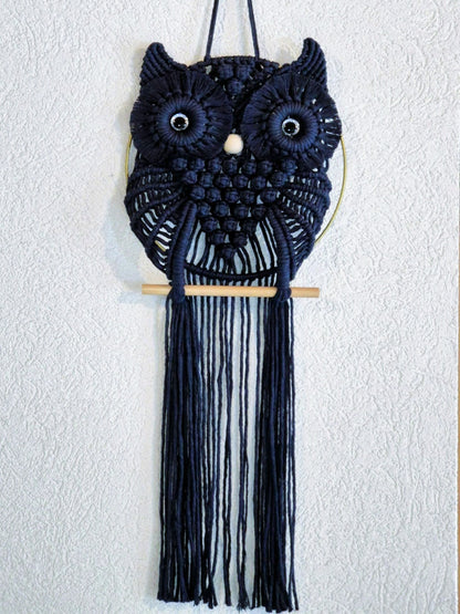 Chouette en macramé