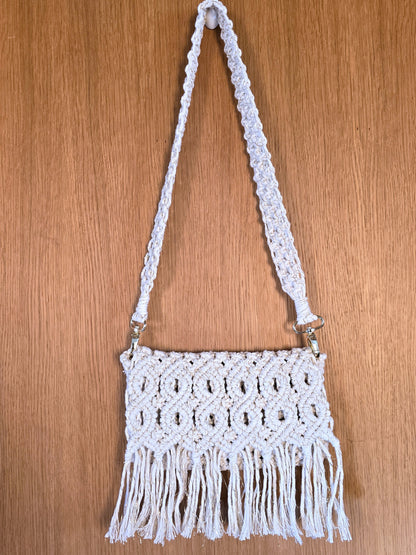 Sac en macramé - Ecru et Fil or