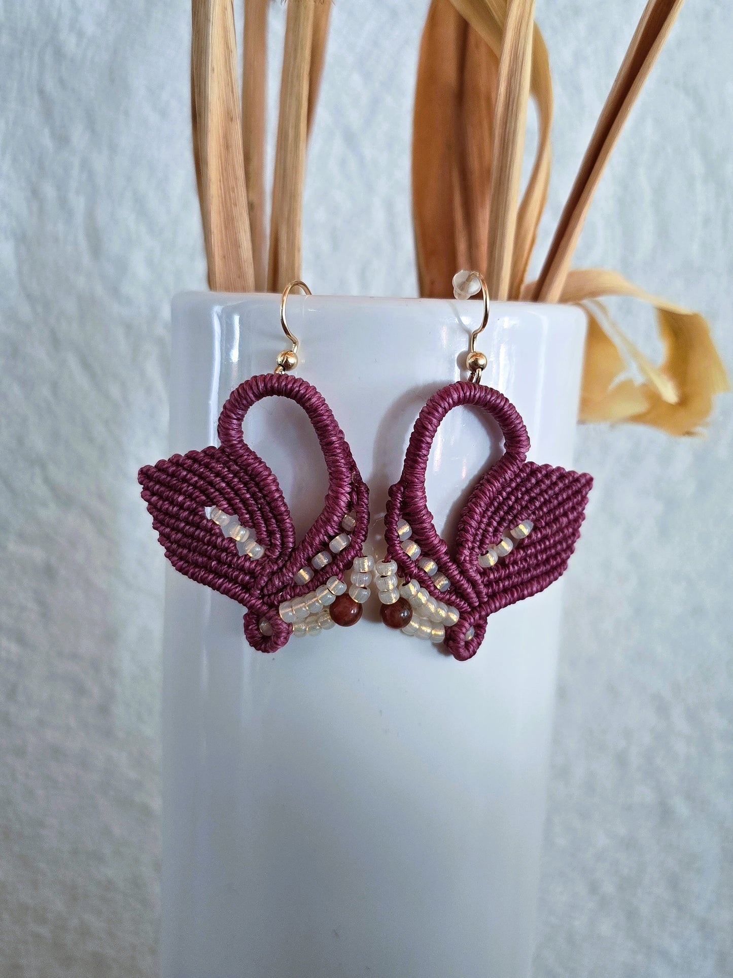 Boucles d'oreilles Cygnes