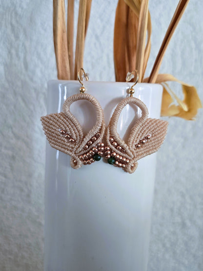 Boucles d'oreilles Cygnes