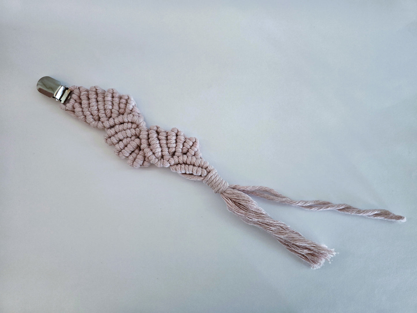 Attache tétine Vieux Rose