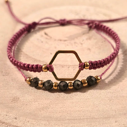 Duo bracelet Or