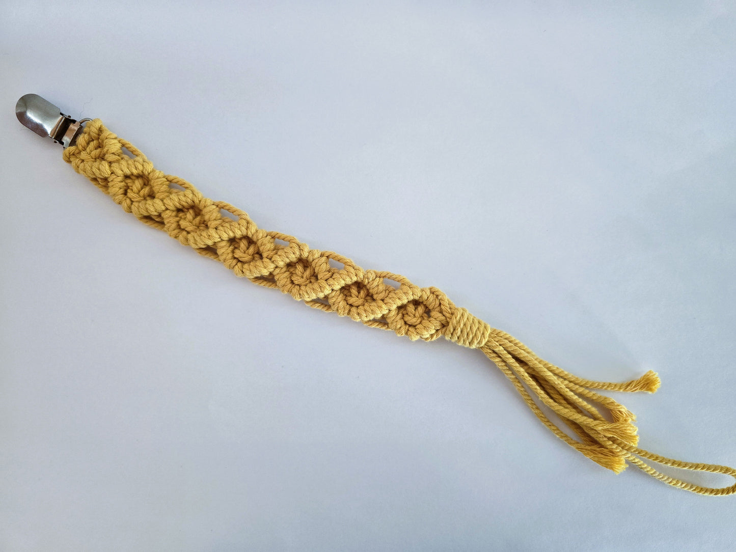 Attache tétine Moutarde