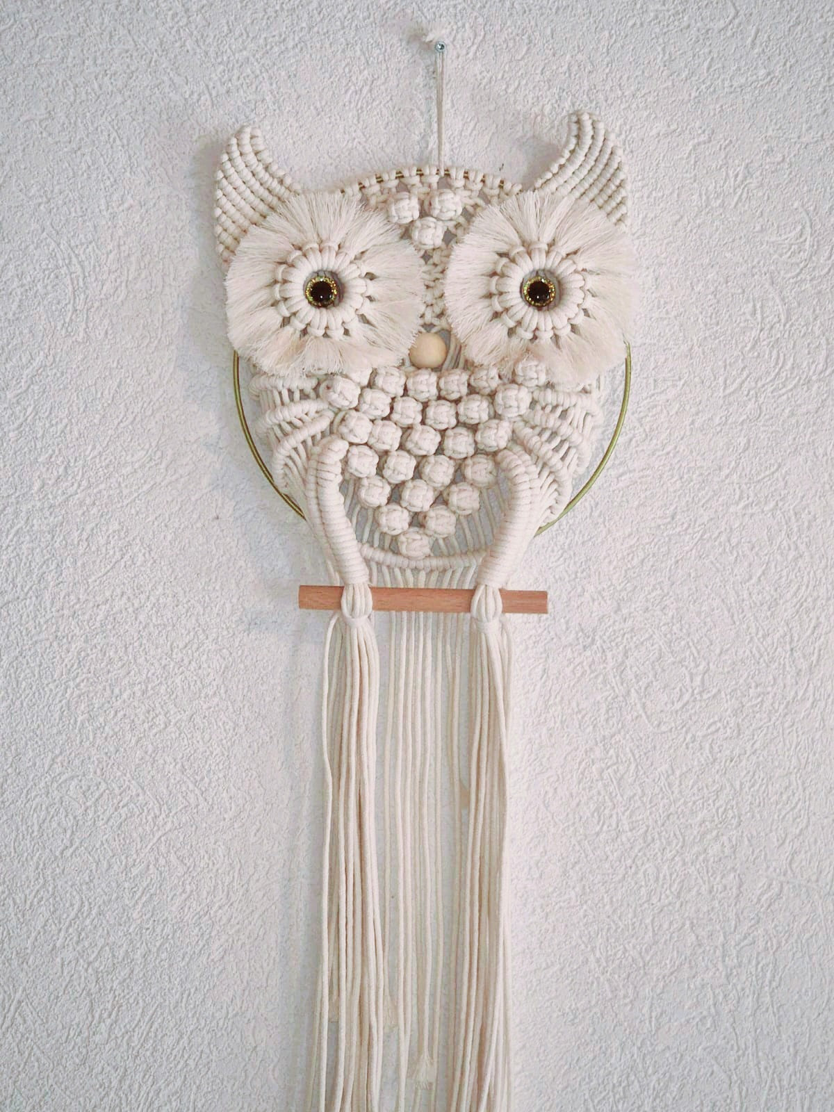 Chouette en macramé