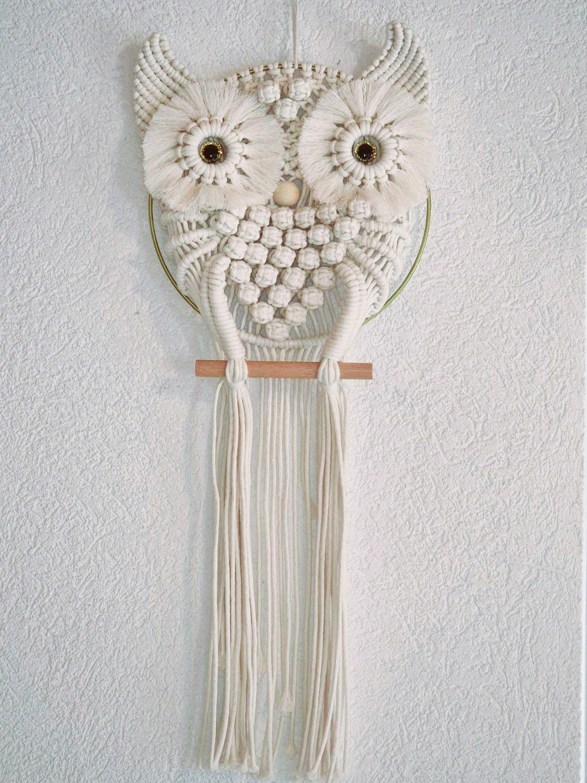 Chouette en macramé