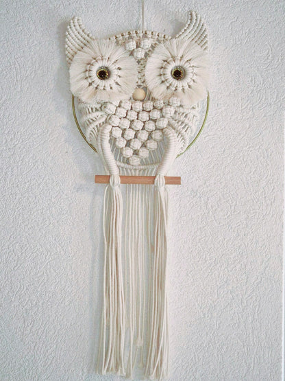 Chouette en macramé
