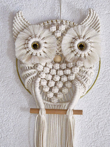 Chouette en macramé