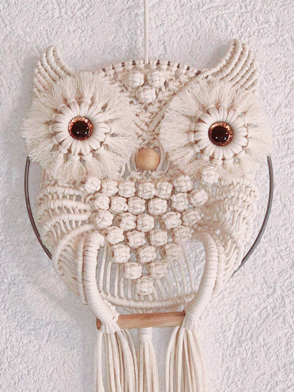 Chouette en macramé