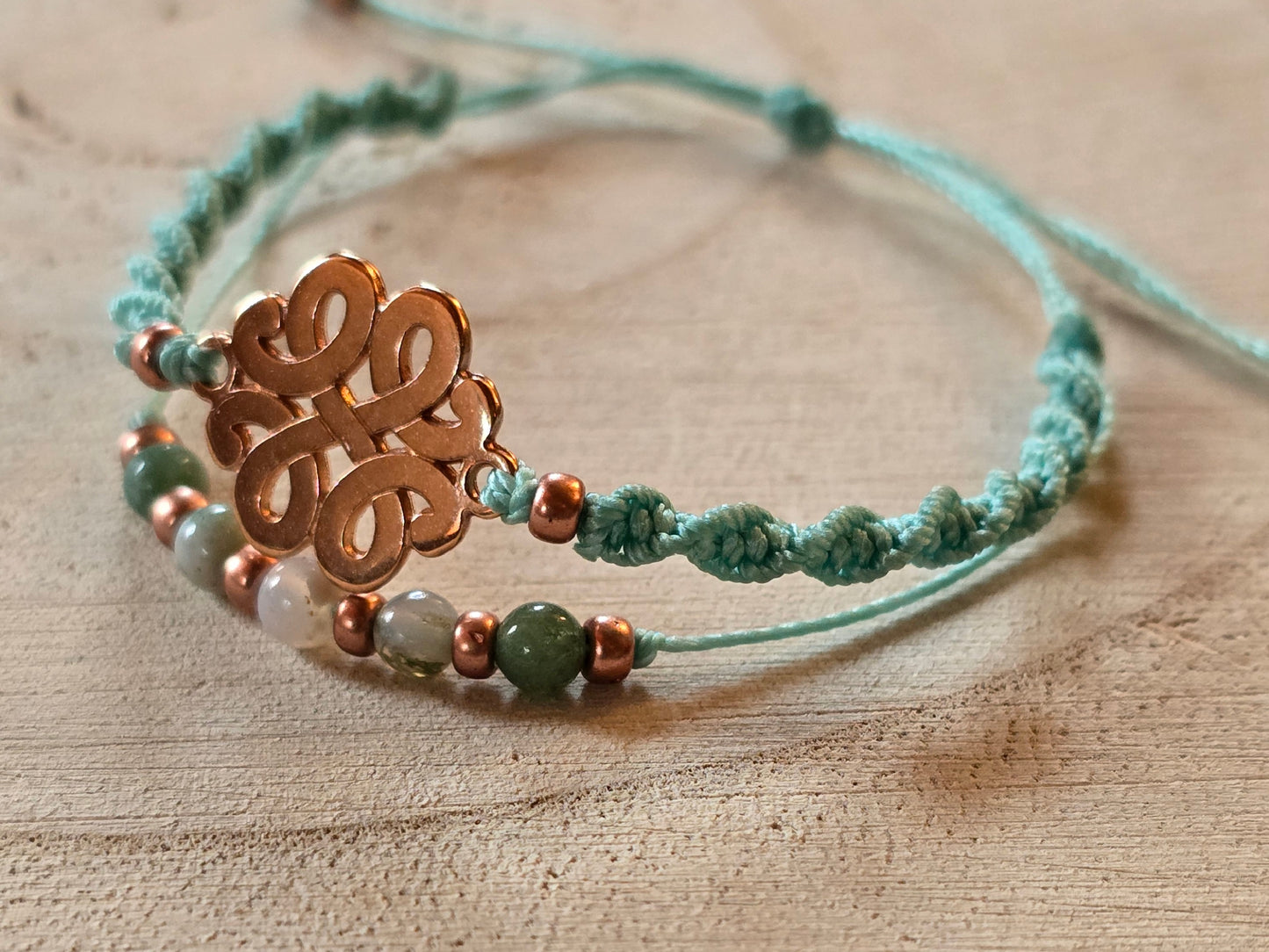 Duo bracelet Doré Rose
