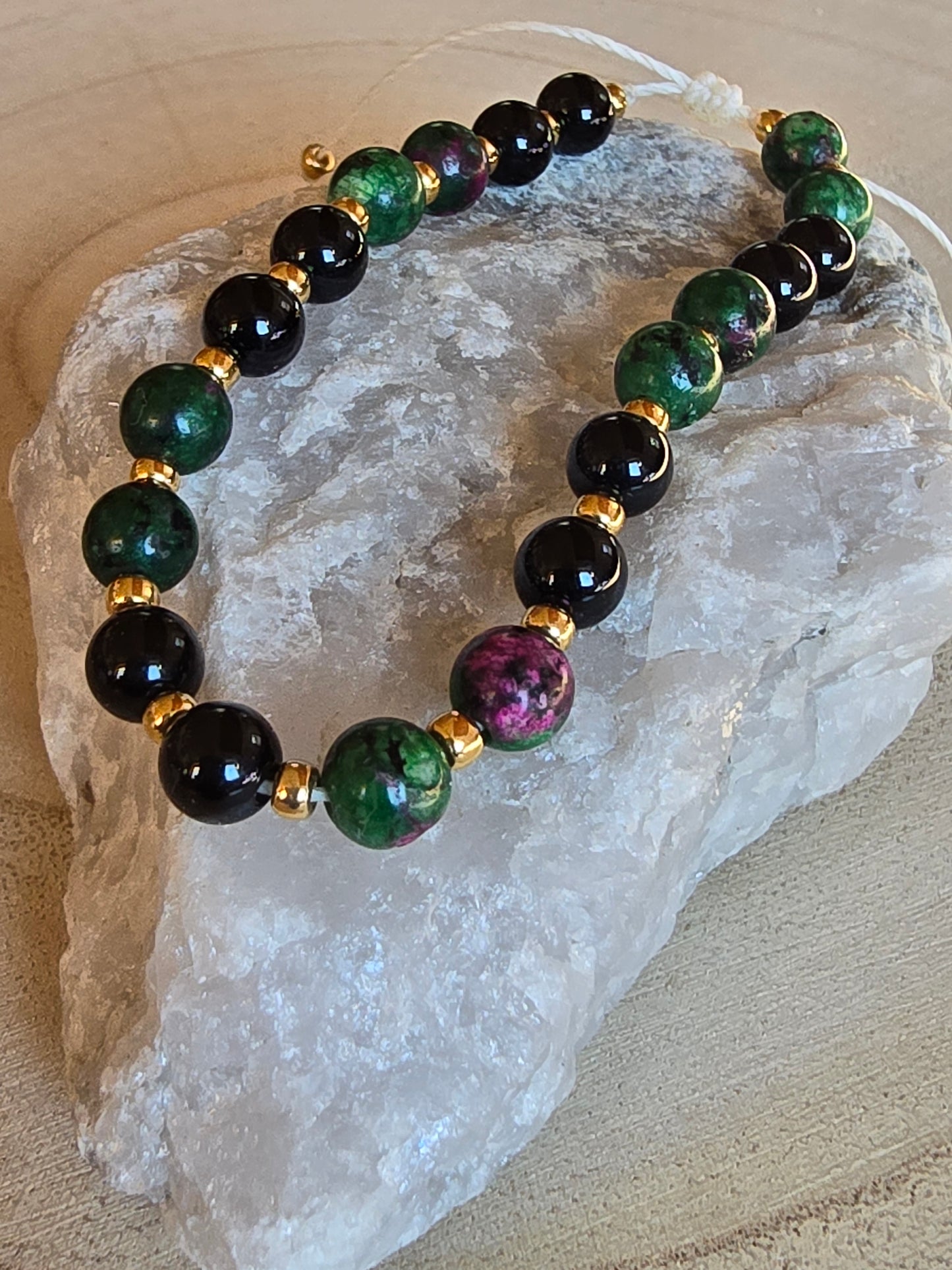 Bracelet Shambala - pierres naturelles & énergie positive