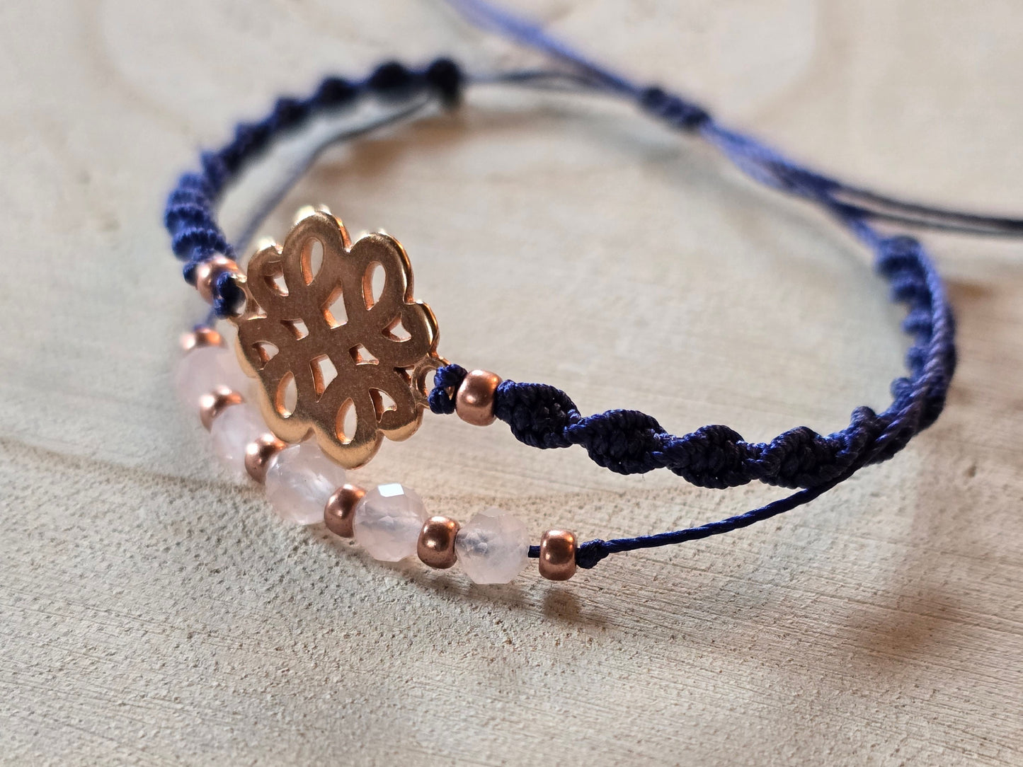 Duo bracelet Doré Rose